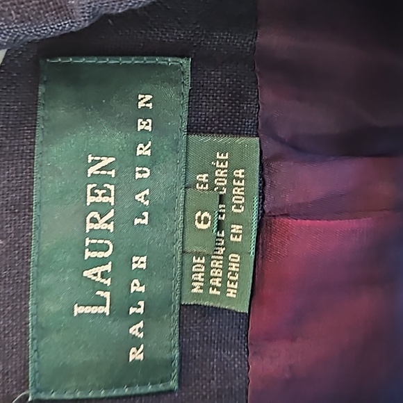 Lauren Ralph Lauren Woman jacket size 6  navy blue - Picture 2 of 4